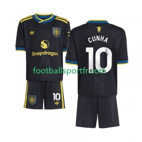 Tenue Manchester United Matheus Cunha 10 Enfant Troisieme 2025-2026 Maillot de Foot